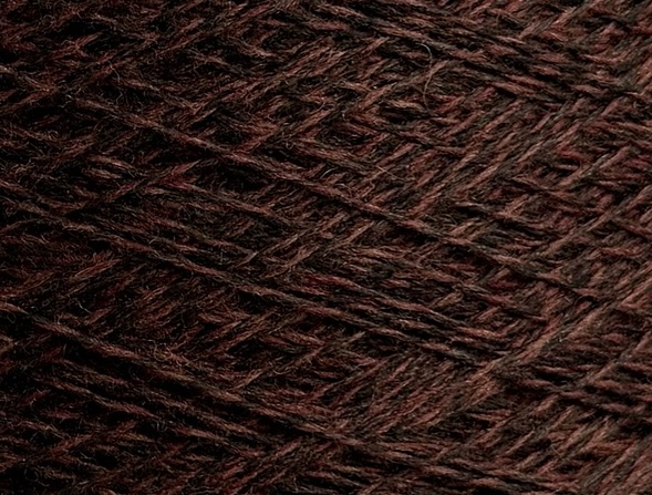 Botto Poala Art. Camargue 2/15 – Merino Supergeelong mouliné Garn col. C445 Braun-Schwarz